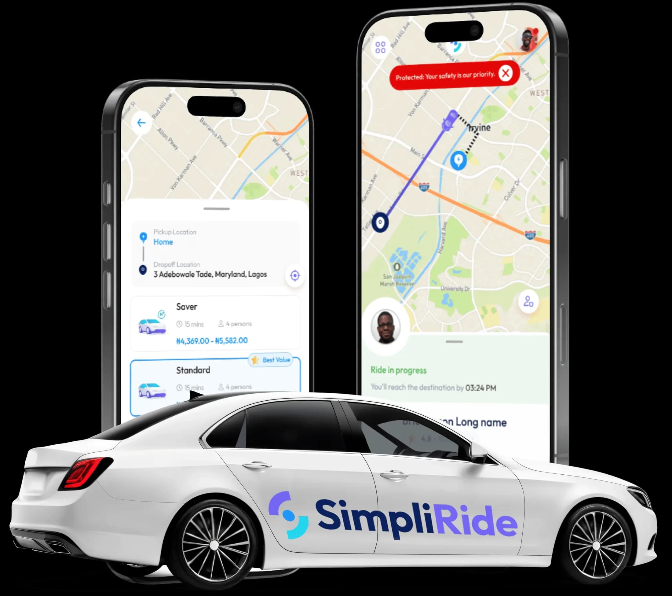 SimpliRide App and Car